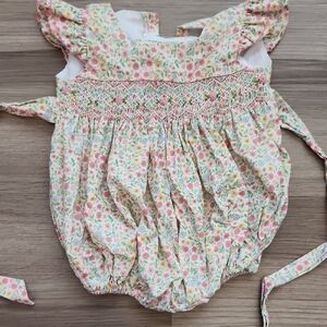 Floral Smocked Kids Bubble
